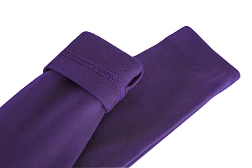 Image of Lilax Girls' Basic Long Sleeve Mock Turtleneck Cotton T-Shirt