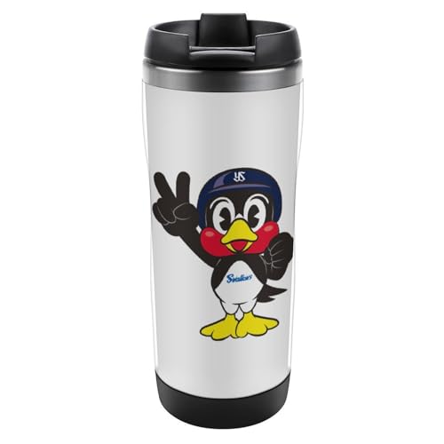 東京ヤクルトスワローズ つば九郎 タンブラー マグカップ 水筒 コーヒーカップ 野球応援 グッズ 記念品 プレゼント 贈り物 直飲み 保温保冷 380ml 男の子 女の子 大人 子供 ステンレス鋼 魔法瓶