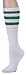 Leotruny Over the Calf Tube Socks (White/Green)