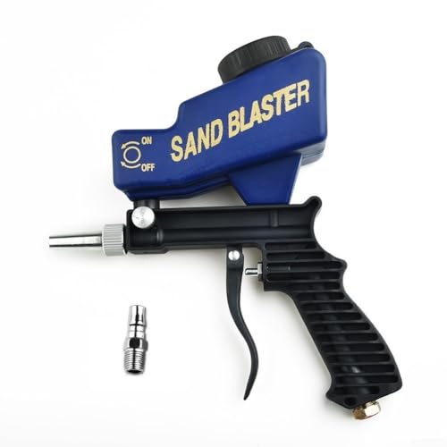Image of Upluxmira Sandblaster Hand Held Portable Shot Blasting Machine 600cc Tank 70-150 PSI Removal Polishing Dead Corners Small Parts