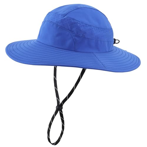 Image of Connectyle UPF 50+ Wide Brim Sun Hat for Men Women UV Protection Bucket Hats Outdoor Breathable Safari Hat for Fishing Hiking