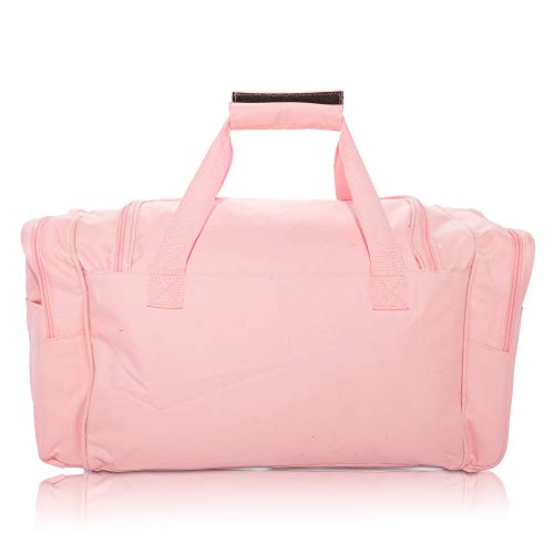 DALIX Signature Travel or Gym Duffle Bag in Pink