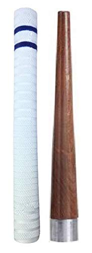 Kizlo Set of 1 Cricket Bat Blue Grip + 1 Wooden Gripper (Cone) Super Tacky (Pack of 2) (B09J2PD1FF) Amazon Price History, Amazon Price Tracker