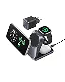 Anker Prime 3-in-1 Ladestation, AirCool kabelloses Ladegerät, 25W Qi2.2-Zertifiziert, kompakt & faltbar, MagSafe-kompatibel für iPhone 17, Apple Watch & AirPods (ohne Akku, Netzteil erforderlich)