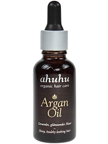 ahuhu Arganöl für strapazierte Haare (30 ml) – Bekämpft Spliss & Frizz ganz ohne Silikone für natürlichen Glanz, perfekt bei brüchigem, strapaziertem & trockenem Haar, vegane Haarpflege ahuhu Arganöl für strapazierte Haare (30 ml) – Bekämpft Spliss & Frizz ganz ohne Silikone für natürlichen Glanz, perfekt bei brüchigem, strapaziertem & trockenem Haar, vegane Haarpflege