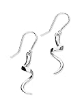 Ortak 925 Sterling Silver Handmade Drop Earrings, Twist & Shout Design, High Polished, Fish Hook, Scottish Fine Jewellery, Made In Orkney Islands, Scotland