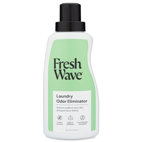 Fresh Wave Odor Removing Laundry Booster, 24 fl. Oz. | Laundry Scent Booster | Safer Odor Relief | Natural Plant-Based Odor Eliminator | Pet Bedding, Activewear, Blankets, Clothes & Fabrics