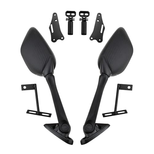 Espejos retrovisores de manillar negros con soporte de foco para moto SRMAX 250 300