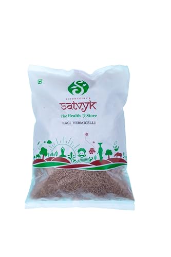 Image of S Siddhagiri's SATVYK THE HEALTH re STORE Ragi Millet Vermicelli (200gm) - Sevaiya | No Maida | Traditional Method Semiya | Preservative Free | Chemical Free Finger Millet Vermicelli