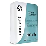 Laeto Build It White Cement Ready Mixed Just Add Water, Ready Mix Cement Suitable For General Purpose Concrete, Mortar, Render Repair & Screed - 1 x 25kg Bag