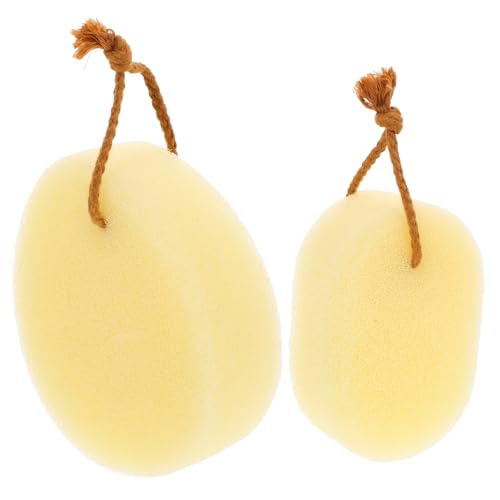 SHERCHPRY 2Pcs Bathing Sponge Scrubber for Skin Cleaning Lightweight and Quick Drying for Adults for Home Travel and Camping