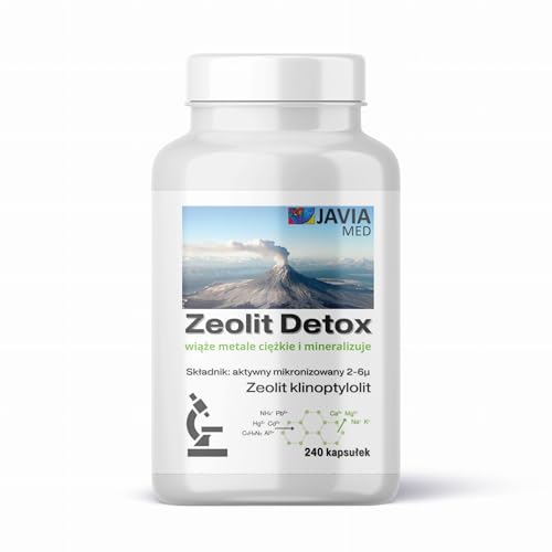 Zeolith Detox 240 Celulose Kapseln 600 mg Natürlich Mikronisiert 2–6 Mikrometer