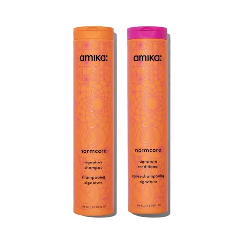 Amika normcore signature shampoo + conditioner bundle, 275ml