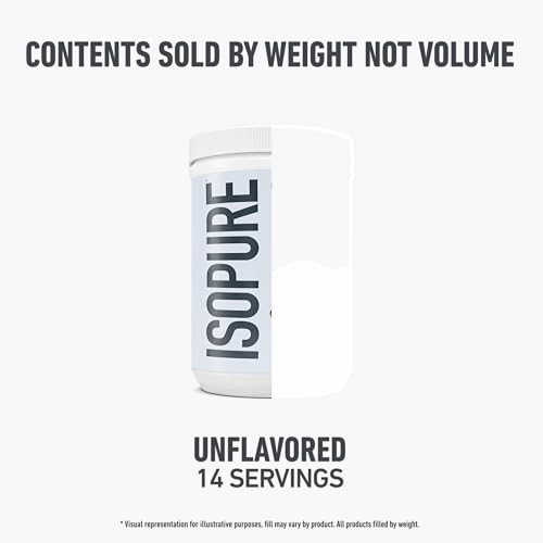 Image of Isopure 20g Grass-Fed Collagen Peptides with Biotin + Vitamin C - Supports Skin, Hair, Nails & Joint Health - Unflavored, Keto Friendly Collagen Powder, 14 Servings