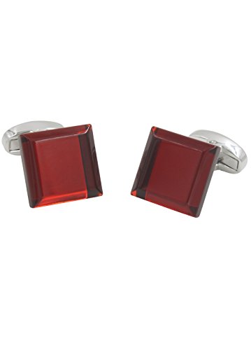 Mancuernillas Rojo Rubí para Hombre miniatura 5