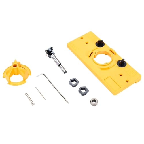 Gabarit de charnière dissimulé 35 mm avec guide de perçage et forets pour porte d'armoire
