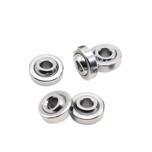 Deep Groove Double Rubber Seal Bearings 5pcs Self-lubricating Radial Spherical Plain Bearings for 3D Pinter Parts(GE10C)