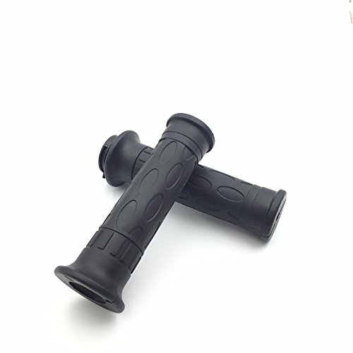 HK- Hand Grips Black Compatible with ATV QUAD WATERCRAFT ATV RECON Kawasaki Brute Force Prairie BRUIN GRIZZLY KODIAK(7/8