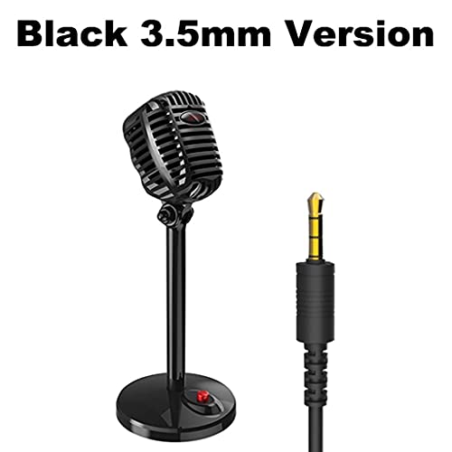QZH Karaoke-Mikrofon Wired Studio HD-Kondensator mit Rauschunterdrückung, USB-3,5-mm-Mikrofon für Computer… – Bild 3