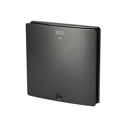 HOROZ ELECTRIC Extractor de Aire Baño 100 mm Antracita 12W FELIX - Ventilador Baño Silencioso con Filtro 43 dB, 100 m³/h para Ventilación en Cocina, Aseo y Hogar - Antihumedad y Antimoho