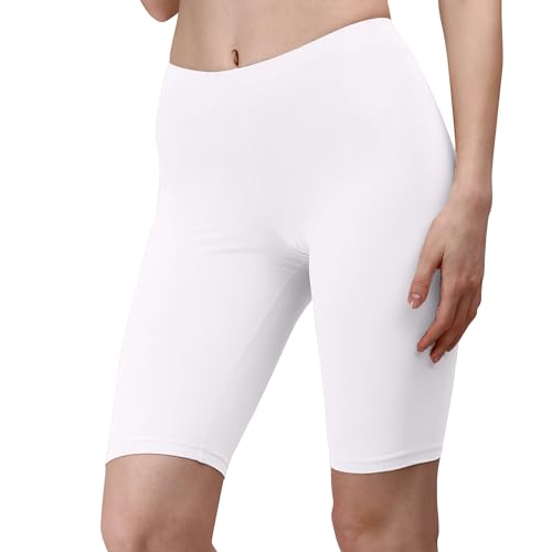 Image of SOIE Women's Mid Rise Soft Polyamide Spandex Knee Length Cycling Shorts