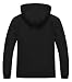 Huayuzh Jacke Herren Softshelljacke Wasserdichte Atmungsaktiv Winddichte Regenjacke Leichte mit Kapuze Laufen Wandern Schwarz L