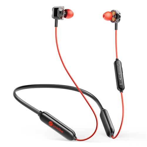 LINKLIKE Neckband Bluetooth Earbuds Wireless, Sports Earphones with 100H Playtime, HD Sound with 4...