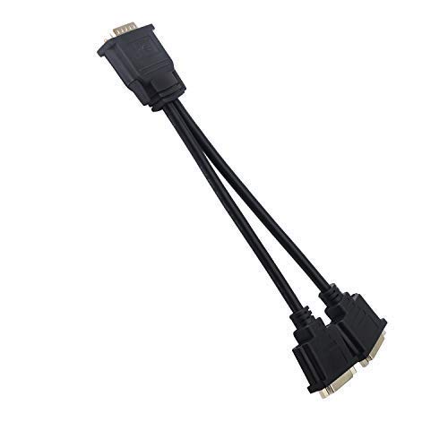 Dms 59 To Dual Dvi Adapter Cable, Dms 59 Pin Male To Two Dvi 24+5 Female Converter Full Hd 1080P Gold-Plated Dual Monitor Y Splitter #TOP5
