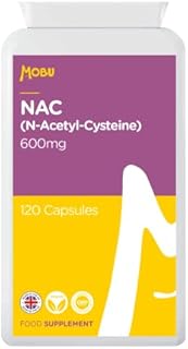 N-Acetyl Cysteine (NAC) 600mg | 120 Vegan Capsules | High Bioavailability NAC Supplement | Amino Acids | GMP Approved | MOBU UK