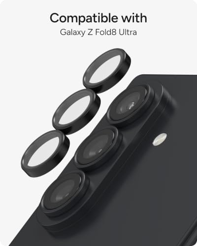 Image of ZAGG Glass Elite Samsung Galaxy Z Fold8 Ultra Camera Lens Protector | Anti-Reflective, 5X Stronger Impact & Scratch Resistant Aluminosilicate Glass - Easy Installation, Smudge-Free Surface