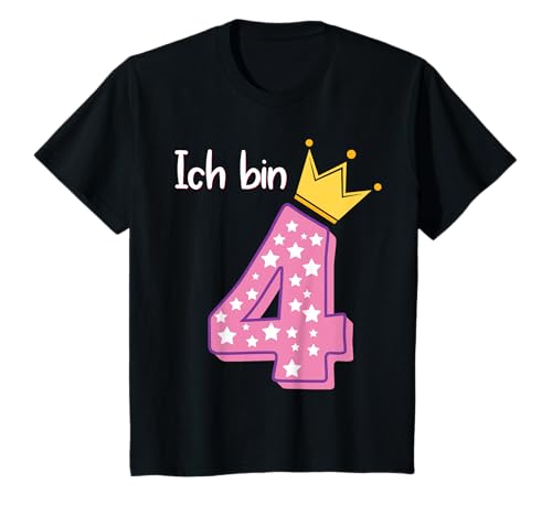 4 Geburtstag Mädchen Outfit Ich Bin Schon 4 T-Shirt