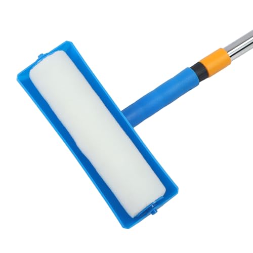 10-Zoll-Deckenfarbroller mit Schutzschild, Verstellbarer, Wiederverwendbarer, Tropffreier und Spritzfreier Pinsel Zum Spritzfreien Streichen von Decken und Wänden