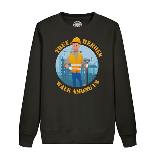 Sweatshirt enfant ouvrier du bâtiment coton chaud manches longues