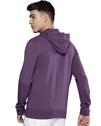 Image of Veirdo 280 GSM Cotton Fleece | Hooded Neck Full Sleeve | Regular Fit Sweatshirt | Solid Hoodie for Men | Sizes: S to 3XL