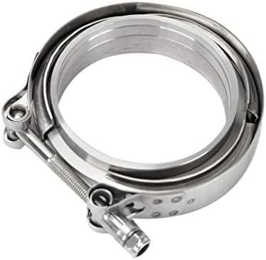 4" Inch V Band Clamp with Stainless Steel Flange 4 Inch V Band Bolt Clamp With 2 Male Female Flanges for Turbo Pipe Performance Exhaust Sysformance Exhaust Pipes