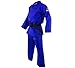FUJI Double Weave Judo Gi, Thick Collar Cotton-Blend Judo Uniform , Blue , 6