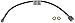 Dorman H622062 Rear Center Brake Hydraulic Hose Compatible with Select Jeep Models