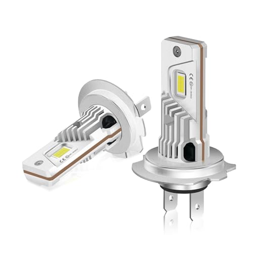 LUDUN H7 Lampe Auto 12V 60W 6500K – Extra Hell für Nacht & Schnee, Plug & Play Upgrade für H7 Halogen-Scheinwerfer 2 Stück
