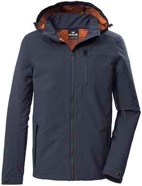 G.I.G.A. DX Herren Softshelljacke/Outdoorjacke mit abzippbarer Kapuze GS 108 MN SFTSHLL JCKT, dunkel stahlblau, M, 44279-000