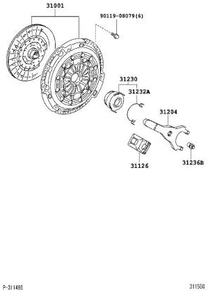 Amazon  TOYOTA (トヨタ) 純正部品 レリーズベアリングハブ クリップ 