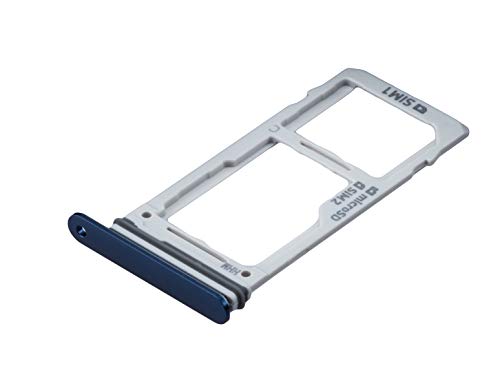 ICONIGON Reemplazo para Galaxy Note 9 Dual (SM-N650FD) SIM e Micro-SD Card Tarjetas Soporte con Junta (Azul)