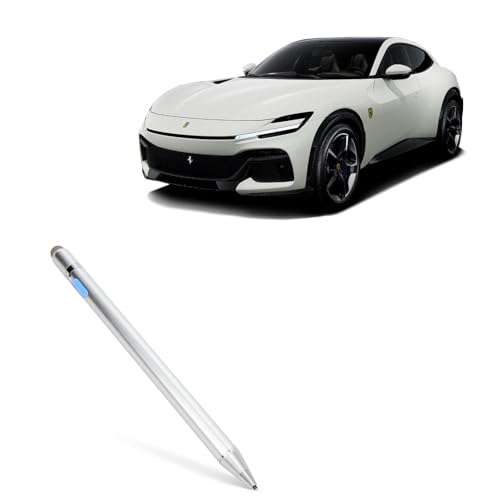BoxWave Stylus Pen Compatible with Ferrari 2024 Purosangue Display (10.2 in) - AccuPoint Active Stylus, Electronic Stylus with Ultra Fine Tip - Metallic Silver