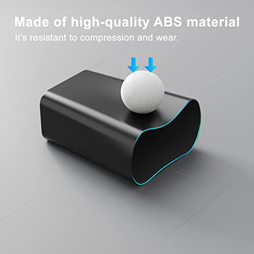 n netdot 3 pack small trash can with lid 3 gallon bathroom trash cangarbage can slim trash bin waste basket for bathroomkitchenbedroomliving roomofficelaundry - black