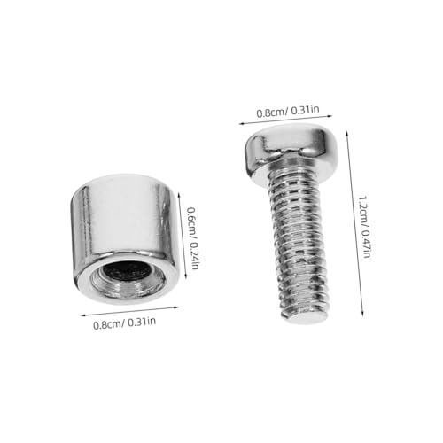 Image of 24pcs Metal Standoffs Screws for Hanging Pictures Acrylic Photo Frames and Display Signs Easy Installation Hardware for Office Business and Home Use