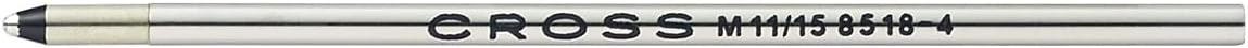 Cross Mini Ballpoint Pen Refill Leather Accessory Pens, Medium Black (8518-4)