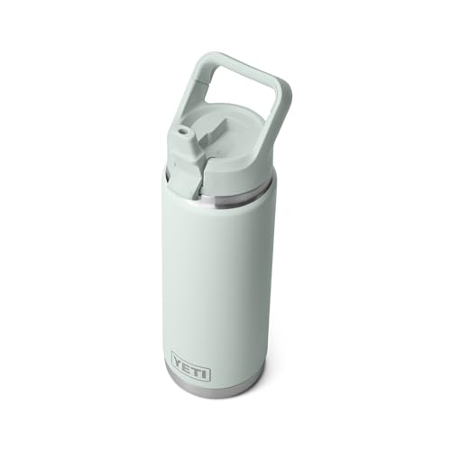 Image of YETI Rambler 26 oz Bottle, Vacuum Insulated, Stainless Steel with Color Matching Straw Cap