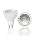 VARICART GU10 LED COB Bombilla Color Blanco Frío 6000K, 6W MR16 Ángulo Haz 60º, Equiv. Halógeno 50W 500lm No-Regulable, Lámpara Foco Tradicional para Iluminación de Techo (Pack de 4)