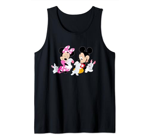 Mickey and Minnie Mouse Easter Bunnies Canotta