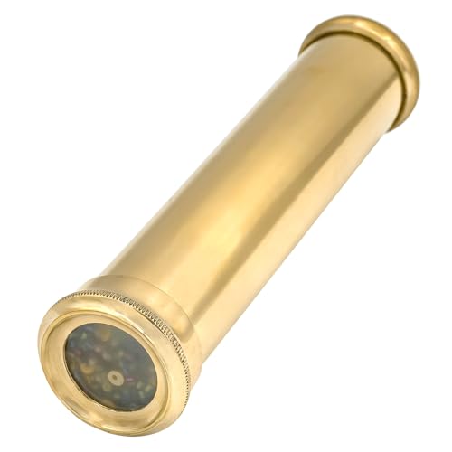 Lord of Battles Brass Kaleidoscope Educational Vintage Handmade Pattern Collection | Brass Kaleidoscope 15.5 cm Long | Birthday Gift for Kids and Adults