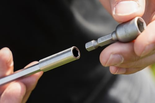 wolfcraft T-Hand Screwdriver with Bit Socket I 1235000 I for Optimal Force Transmission